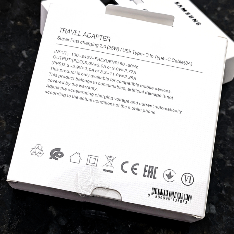 Kit Carregador Samsung 25W Travel Adapter (Original®)