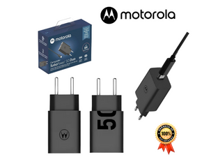 Kit Carregador Motorola 50W  Turbo Power™Duo (Original®)