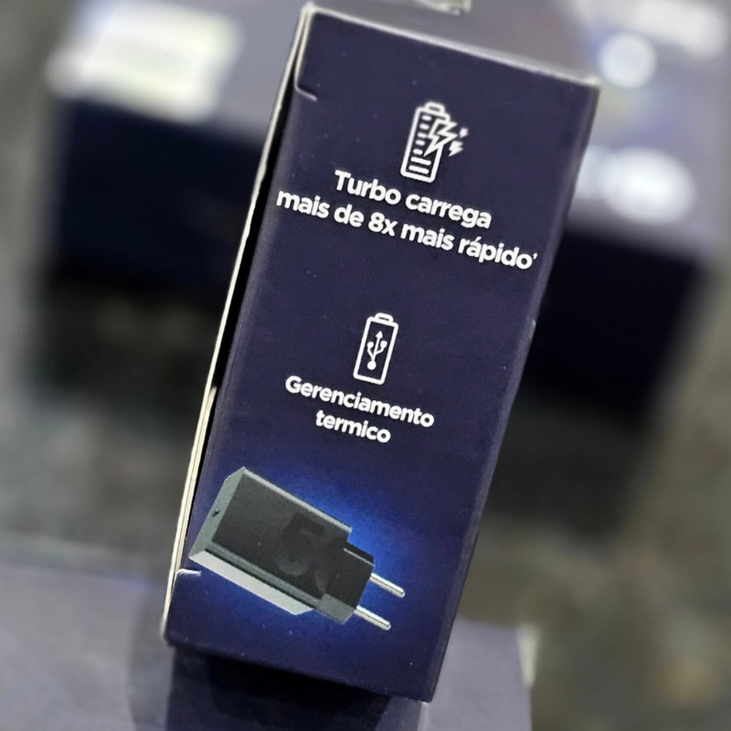Kit Carregador Motorola 50W  Turbo Power™Duo (Original®)